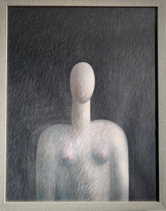 Jack Hooper, dessin figuratif moderniste « Breast » de 1982 