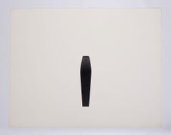Minimalistische abstrakte Holzkohle-Zeichnung „#28“ Moderne Kunst, 1980