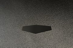 1980 "#8" Minimalist Cross-Hatch Abstract Charcoal Drawing Modern Art