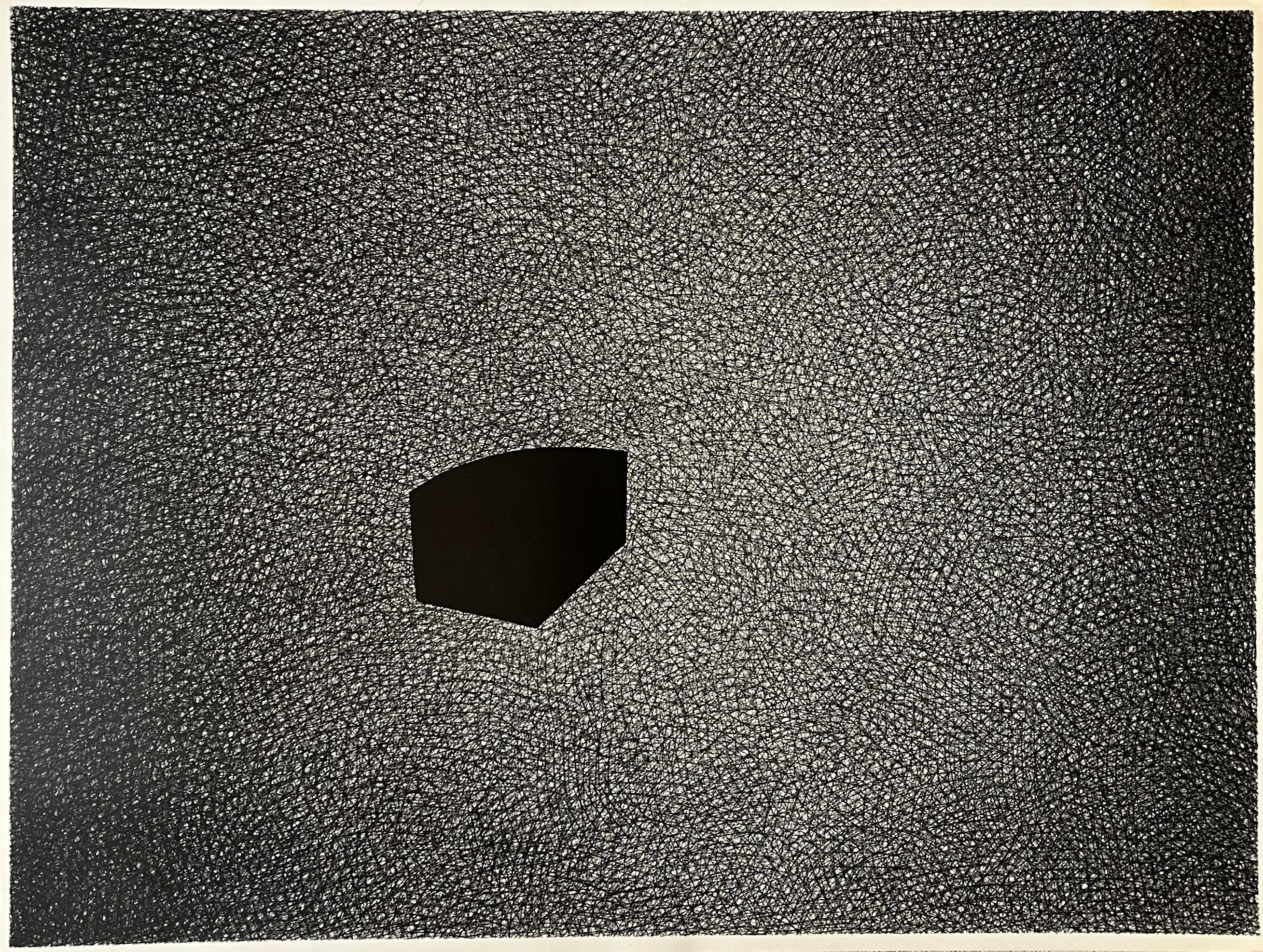 1980er Jahre „#15“ Kreuzhutch-Abstrakte Holzkohle-Zeichnung Minimalistische moderne Kunst im Angebot 2