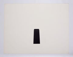 Dessin au fusain abstrait à lignes entrelacées « #5 », Art moderne, 1980