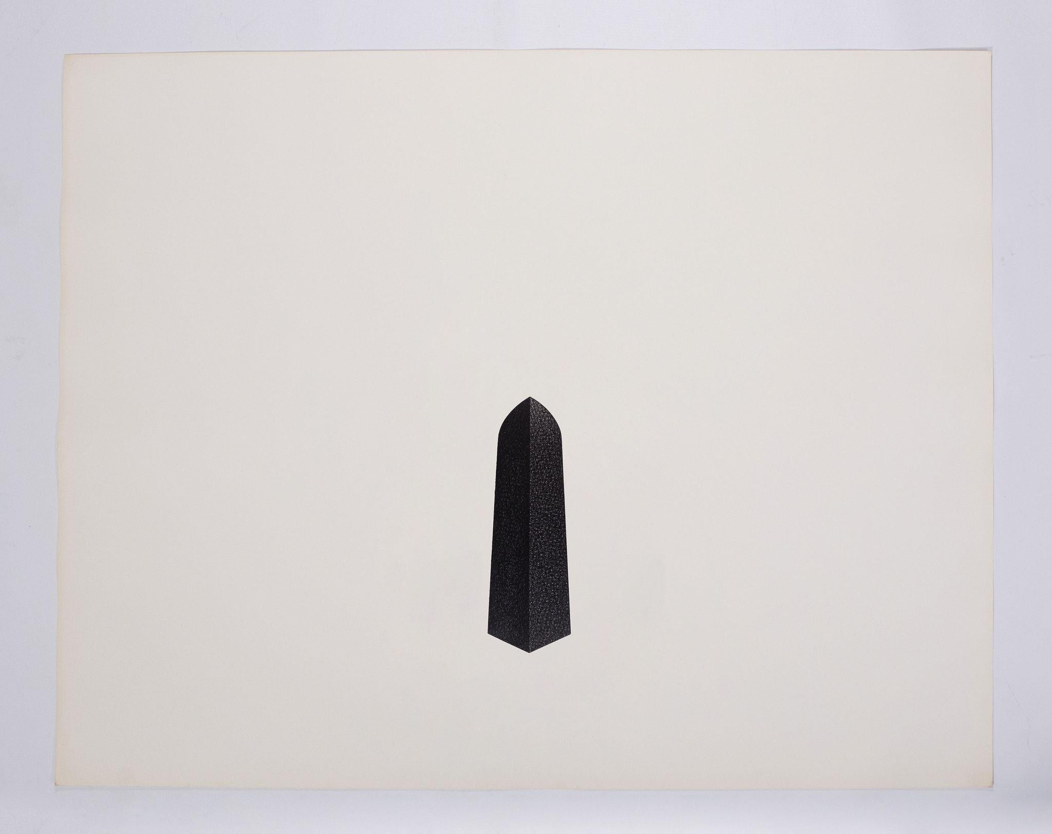 Jack Scott Abstract Drawing – 1981 „#14“ Obsessive Cross-Hatch-Abstrakte Kohlezeichnung Moderne Kunst