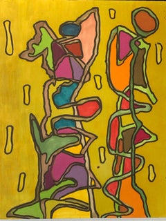 1980s "Mustard DNA" Abstract Marker Drawing NYC Artist