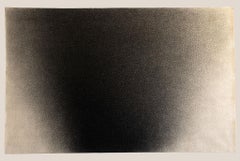"Airveil" Charcoal Cross-Hatch Drawing on Canvas 1976 Jack Scott
