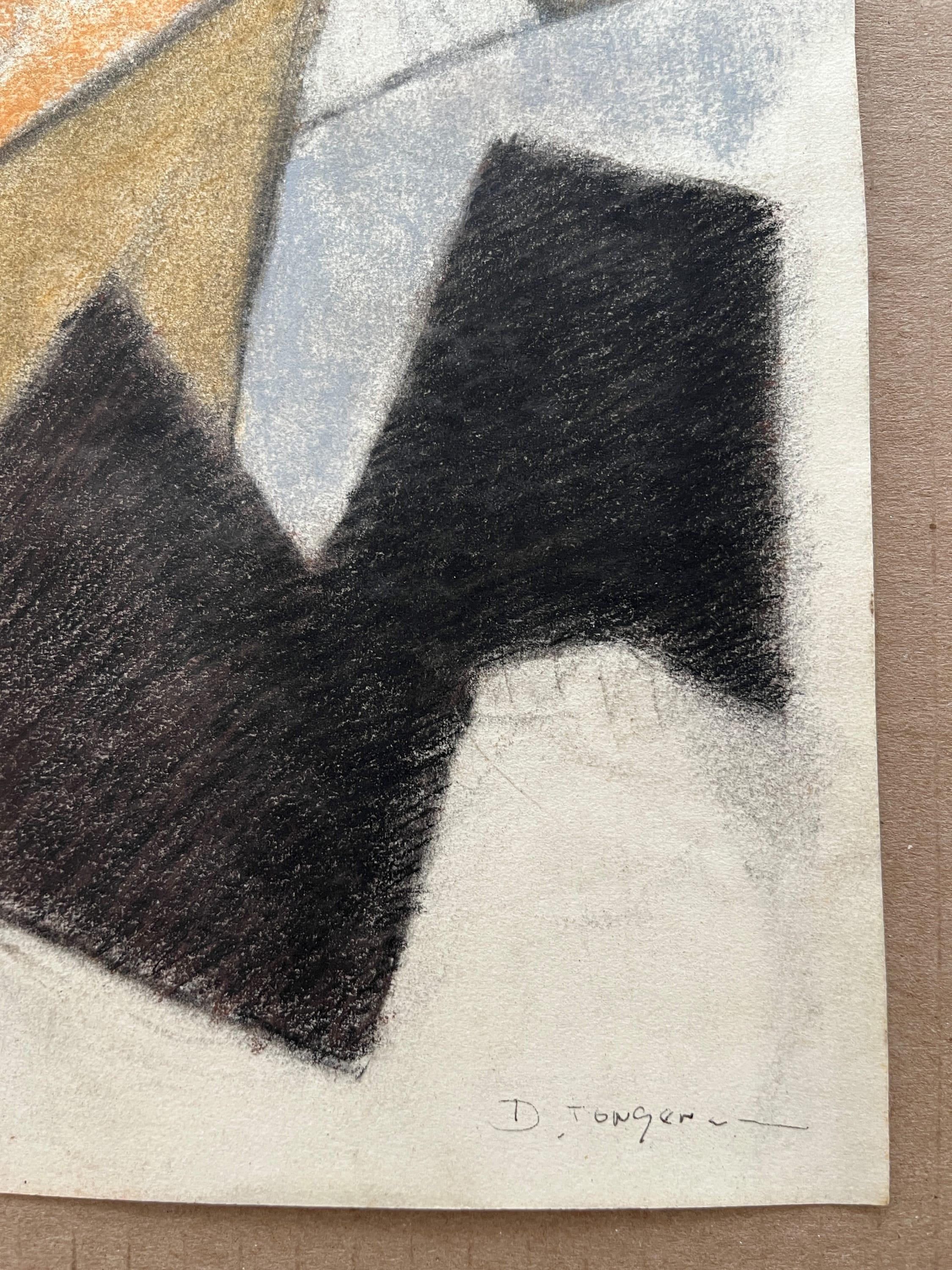Dessin abstrait cubiste 