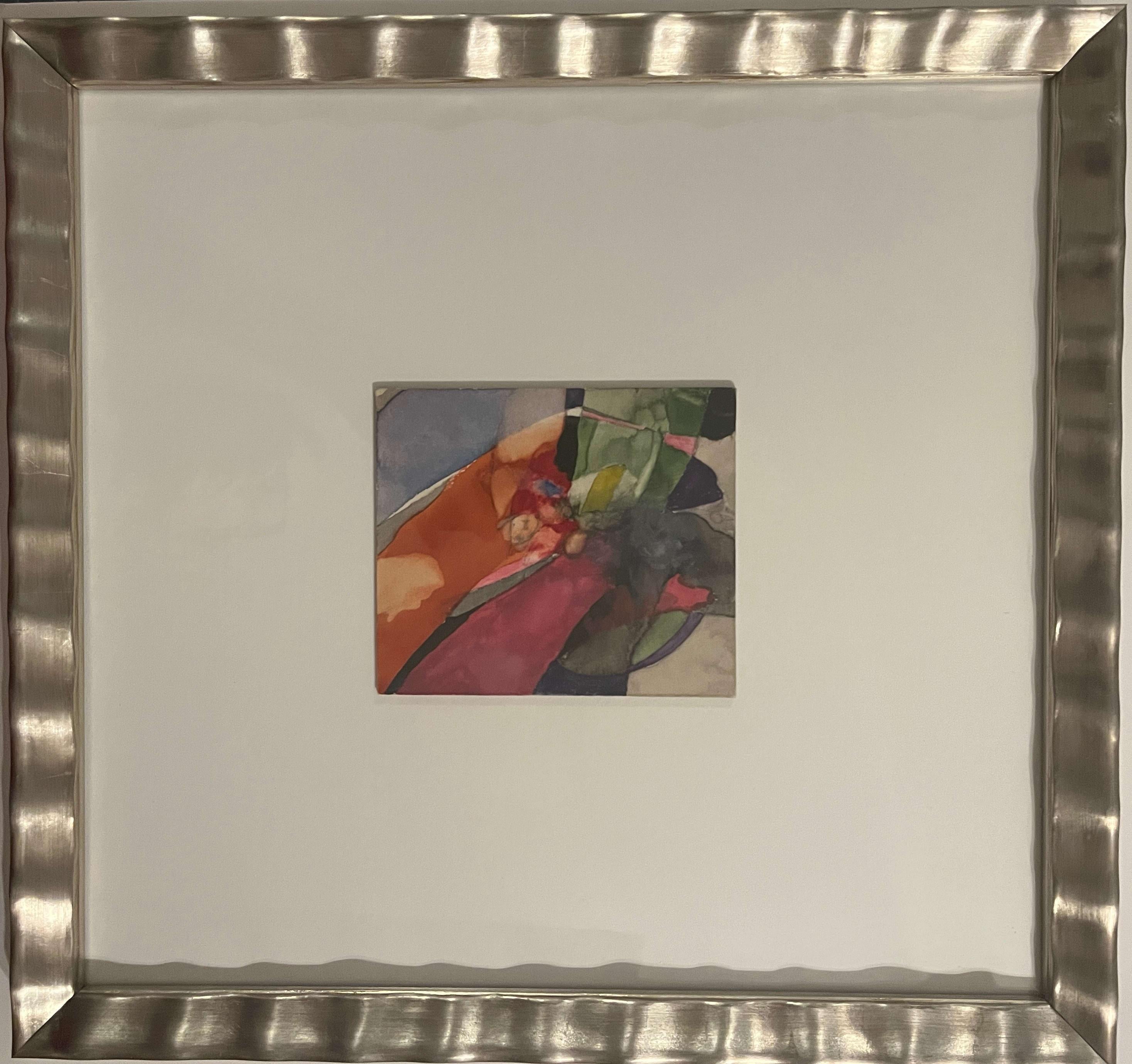 Micro Gouache and Pencil Abstract Painting Bill Shields For Sale 6