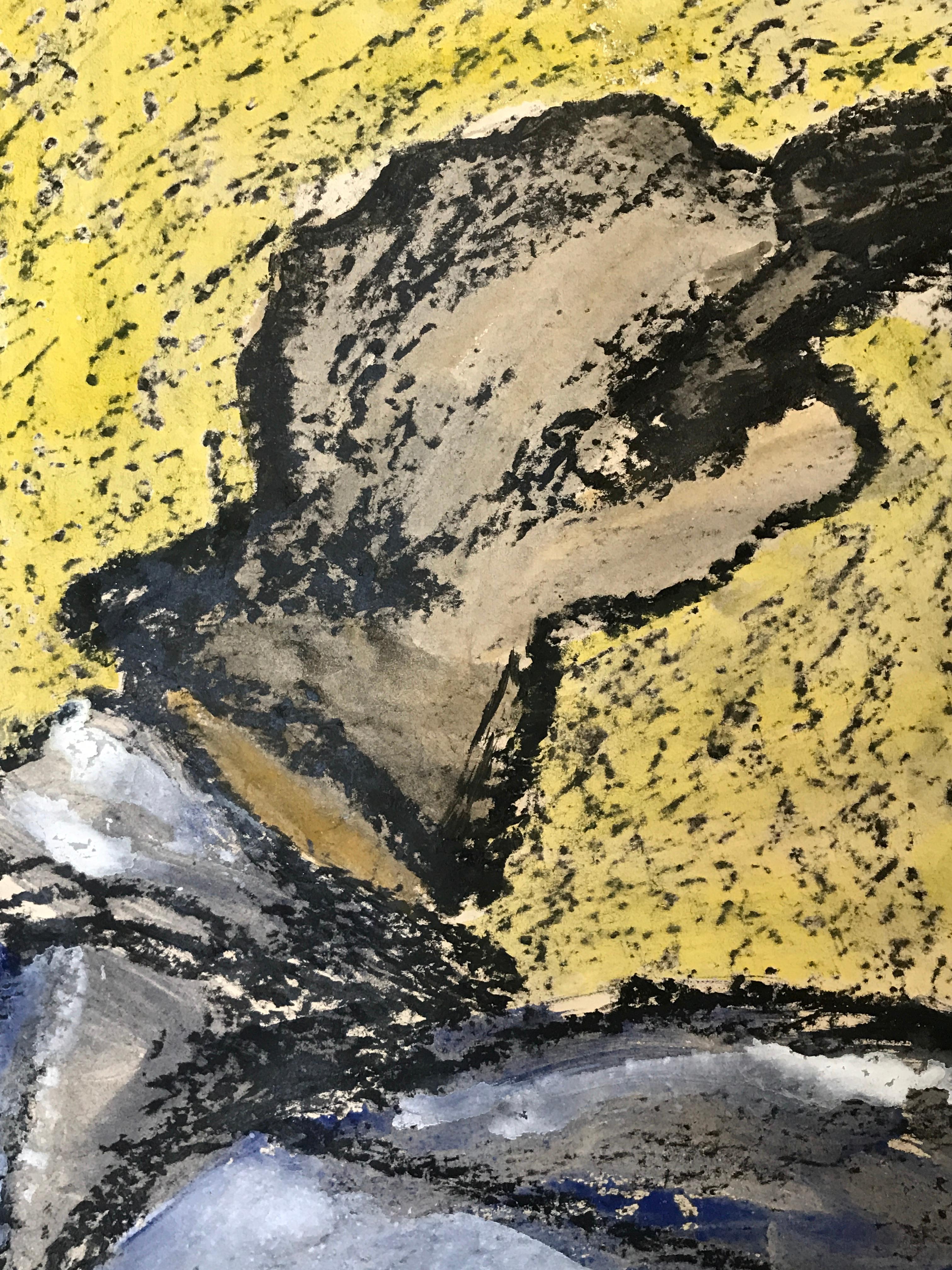 Gloria Dudfield
Autista con cappello rigido
1960s
Guazzo e pastello a olio su carta
27 