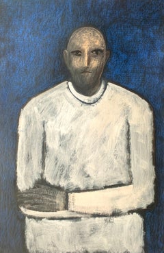 "Arms Crossed in Front" American Modernist Figurative Painting CA Artist
