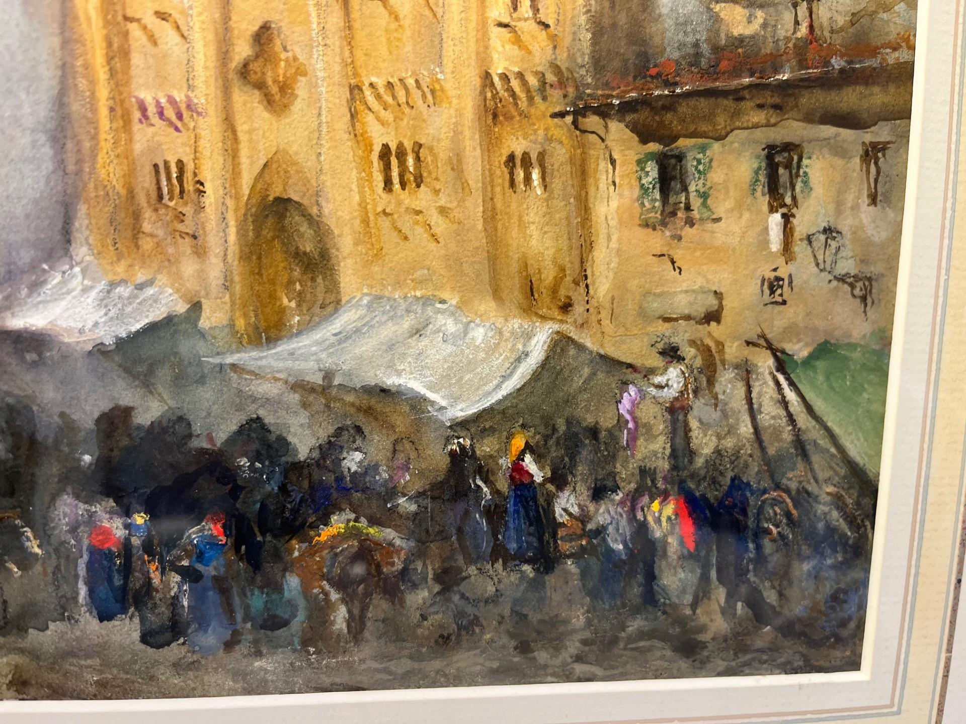 Paisaje victoriano Acuarela de una escena del mercado callejero de Venecia  muy al estilo de Turner

¡A cualquiera que sea fan de Hercules Brabazon Brabazon le encantará este cuadro!  Venecia es uno de los lugares preferidos y más frecuentados por