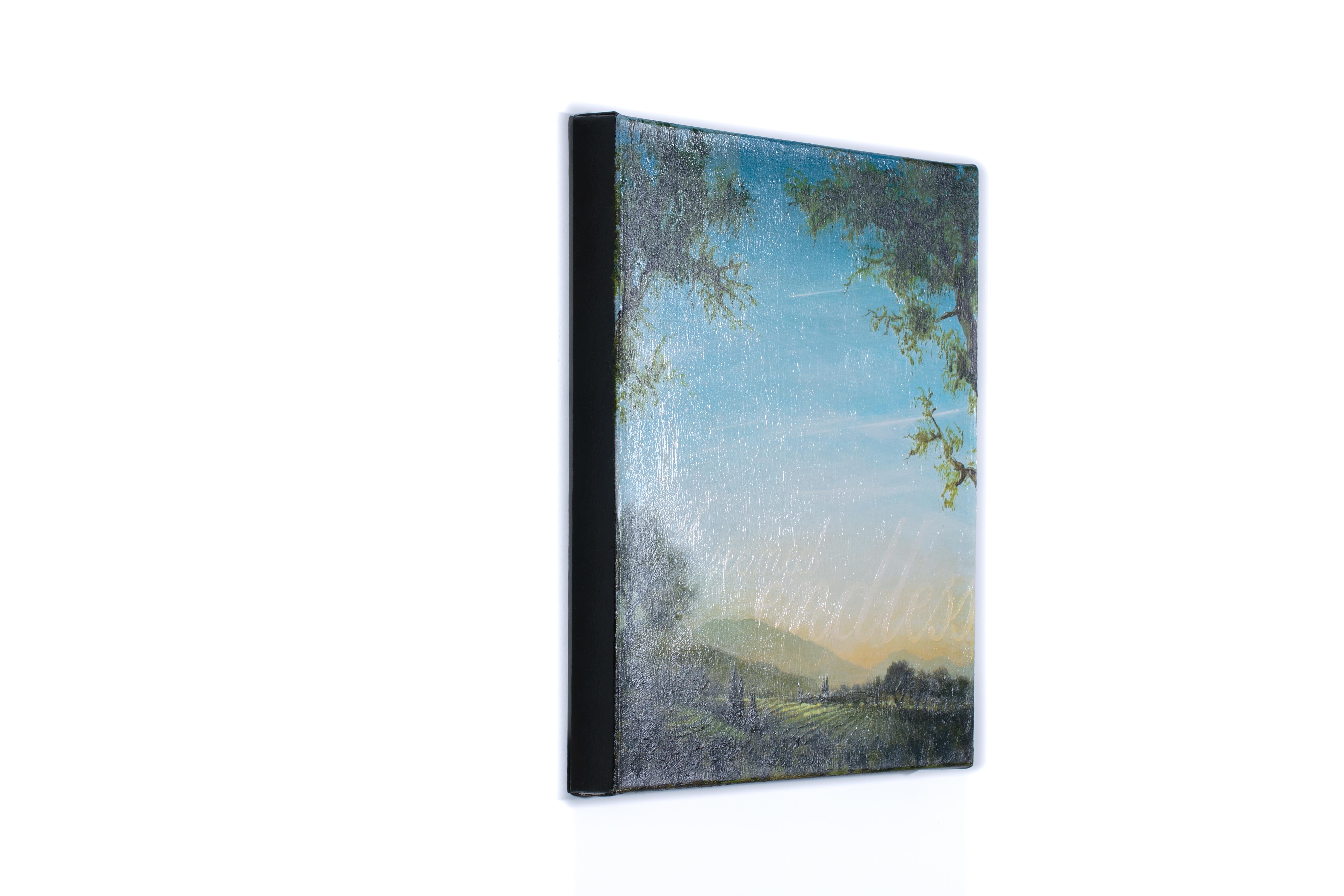 Es schien endlos zu sein (Blau), Landscape Painting, von Kevin Sloan 
