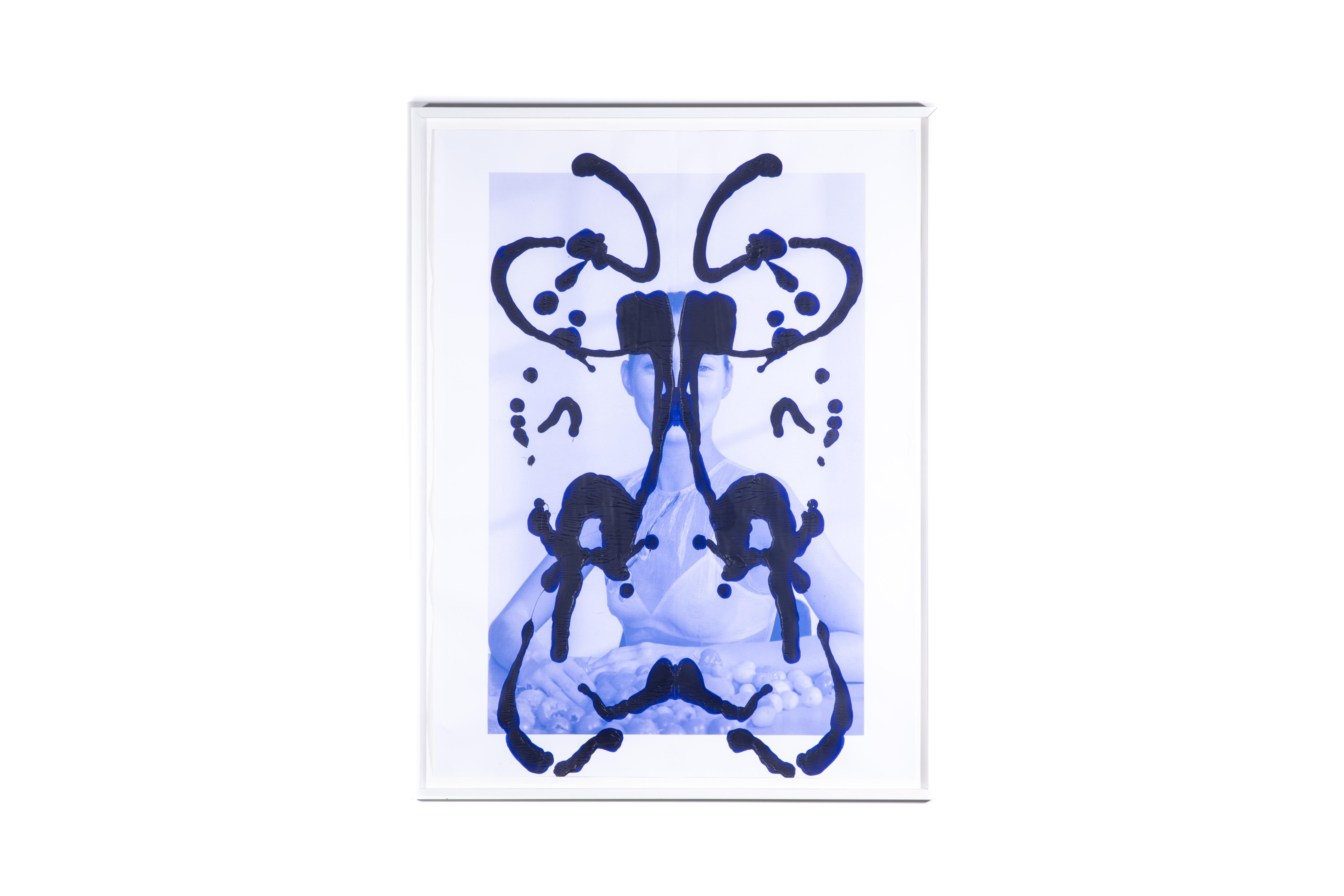 Asher Penn  Portrait Print - Kate Moss Rorschach