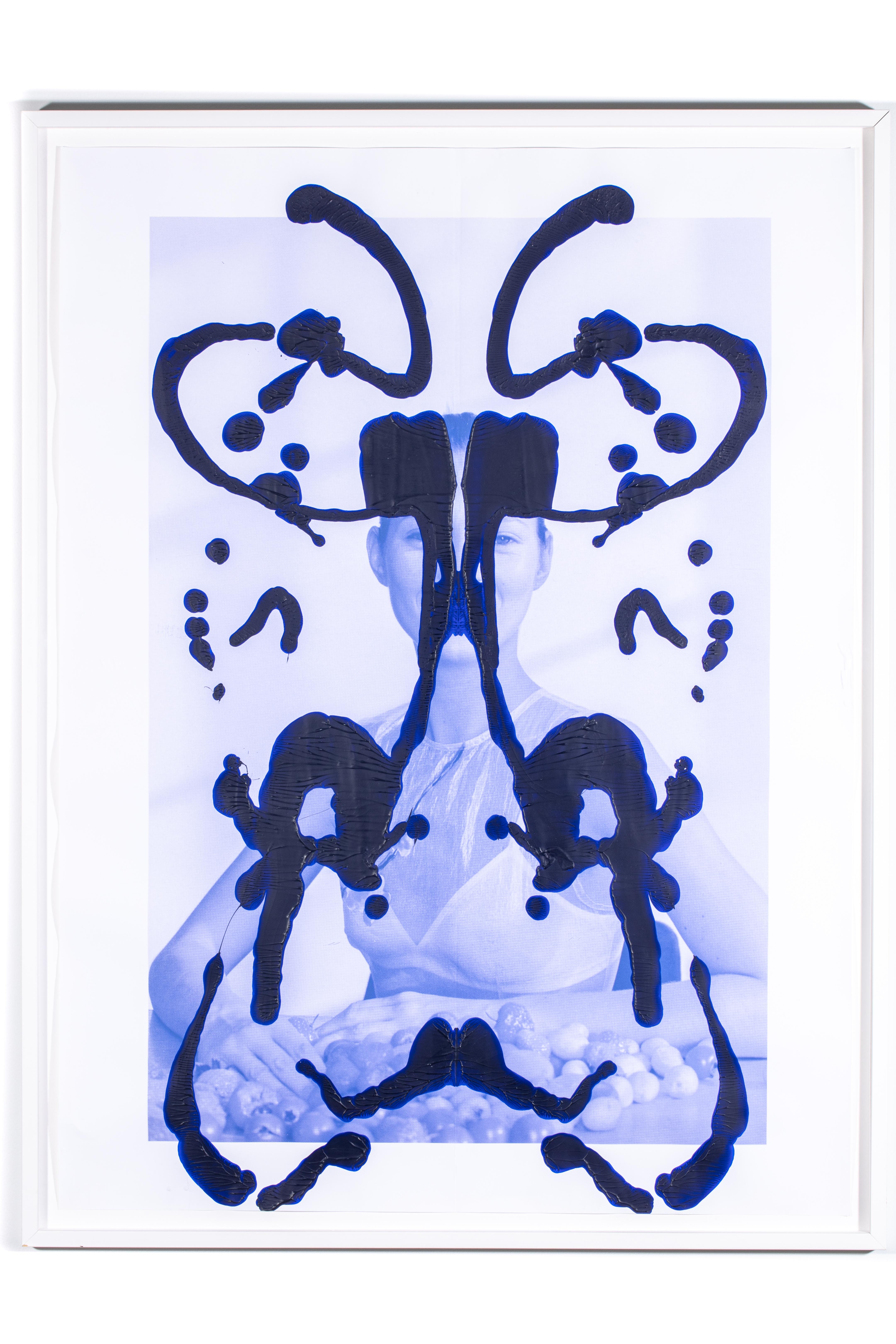 Kate Moss Rorschach - Print by Asher Penn 