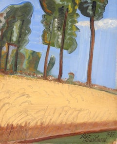 Vintage Summer's lane, Jean Brusselmans (Belgian Modernist Landscape Painting)