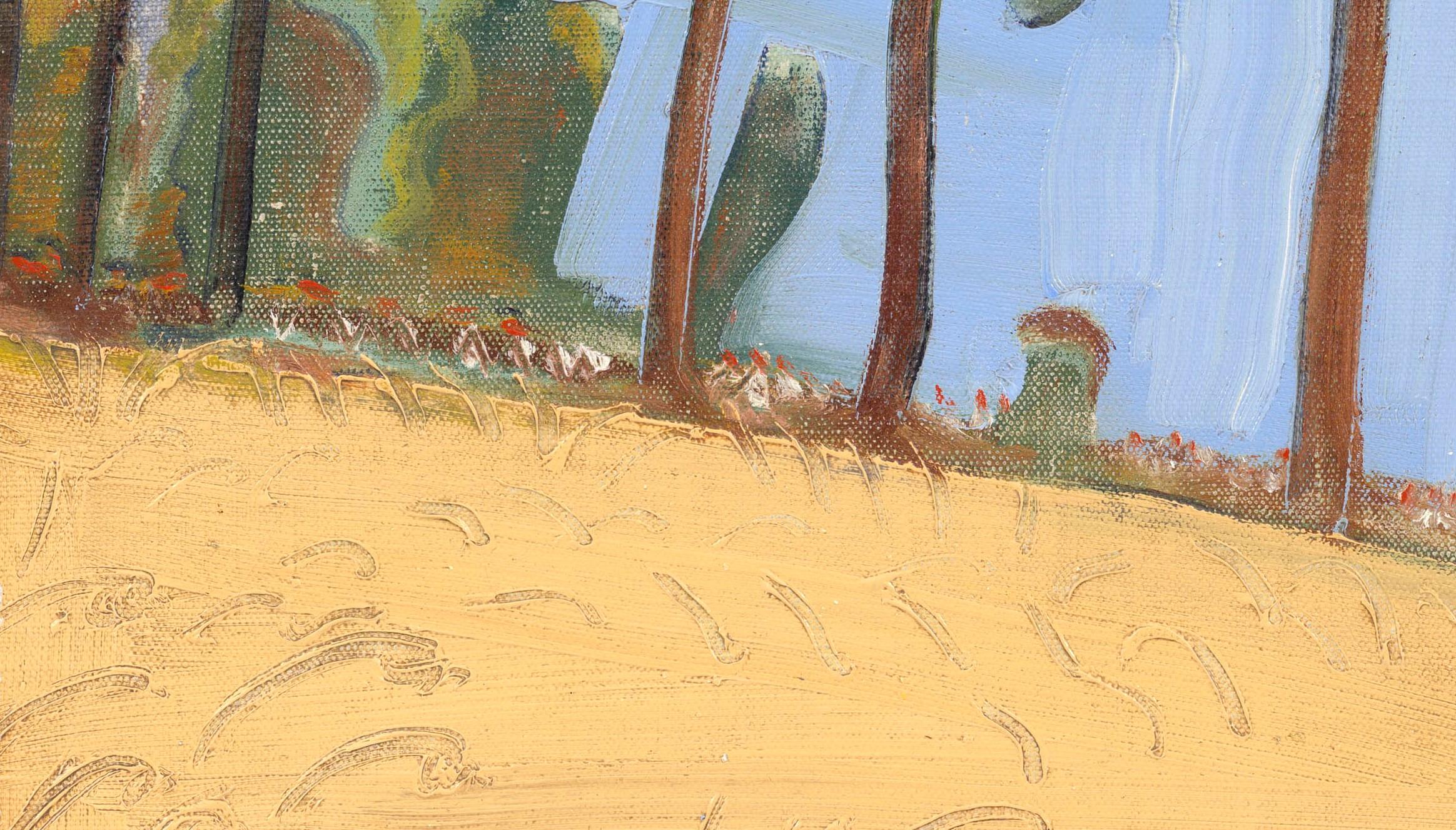 Summer's lane, Jean Brusselmans (Belgian Modernist Landscape Painting) For Sale 2