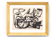 Untitled, Corneille, 1952 (Expressionist Abstract Ink Painting)