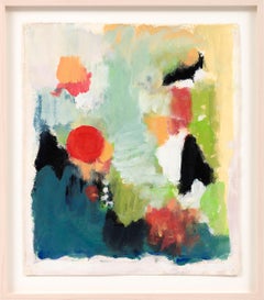 Abstract Composition, Eugene Brands, 1974 (colorful expressionist painting)