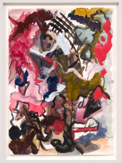 Untitled, René Daniëls, 1983 (abstract expressionist watercolor)