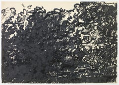 Tekening 4, Drawing 4, Johan Lennarts, 1960 (expressionist ink drawing)