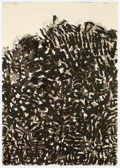 Tekening 6, Drawing 6, Johan Lennarts, 1960 (expressionist ink drawing)