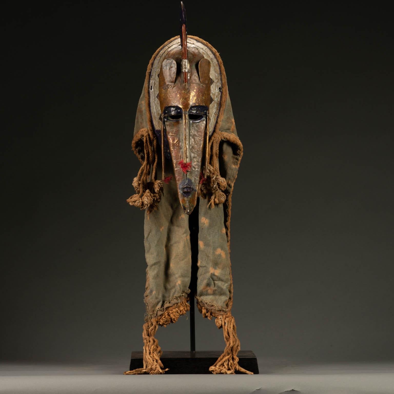 Marka Mask 

Mali 20th century wood, copper, cotton, & fiber 32 1/2 inches

Each piece of tribal art is hand carved, passed down from generation to generation, and is an aggregation of the history and the cultural experiences of the people and