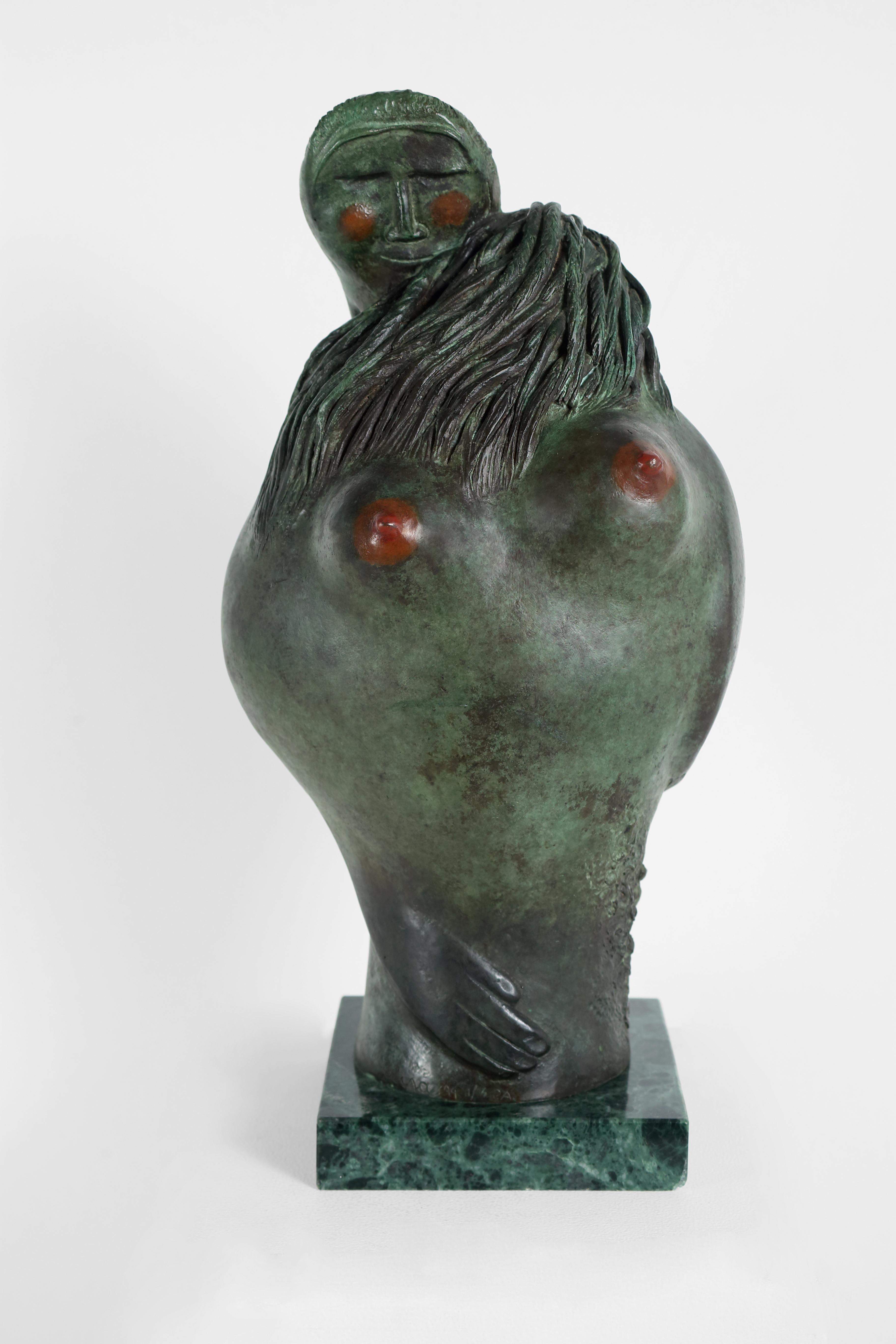 El abrazo (El abrazo) - Sculpture de Pedro Pablo Oliva