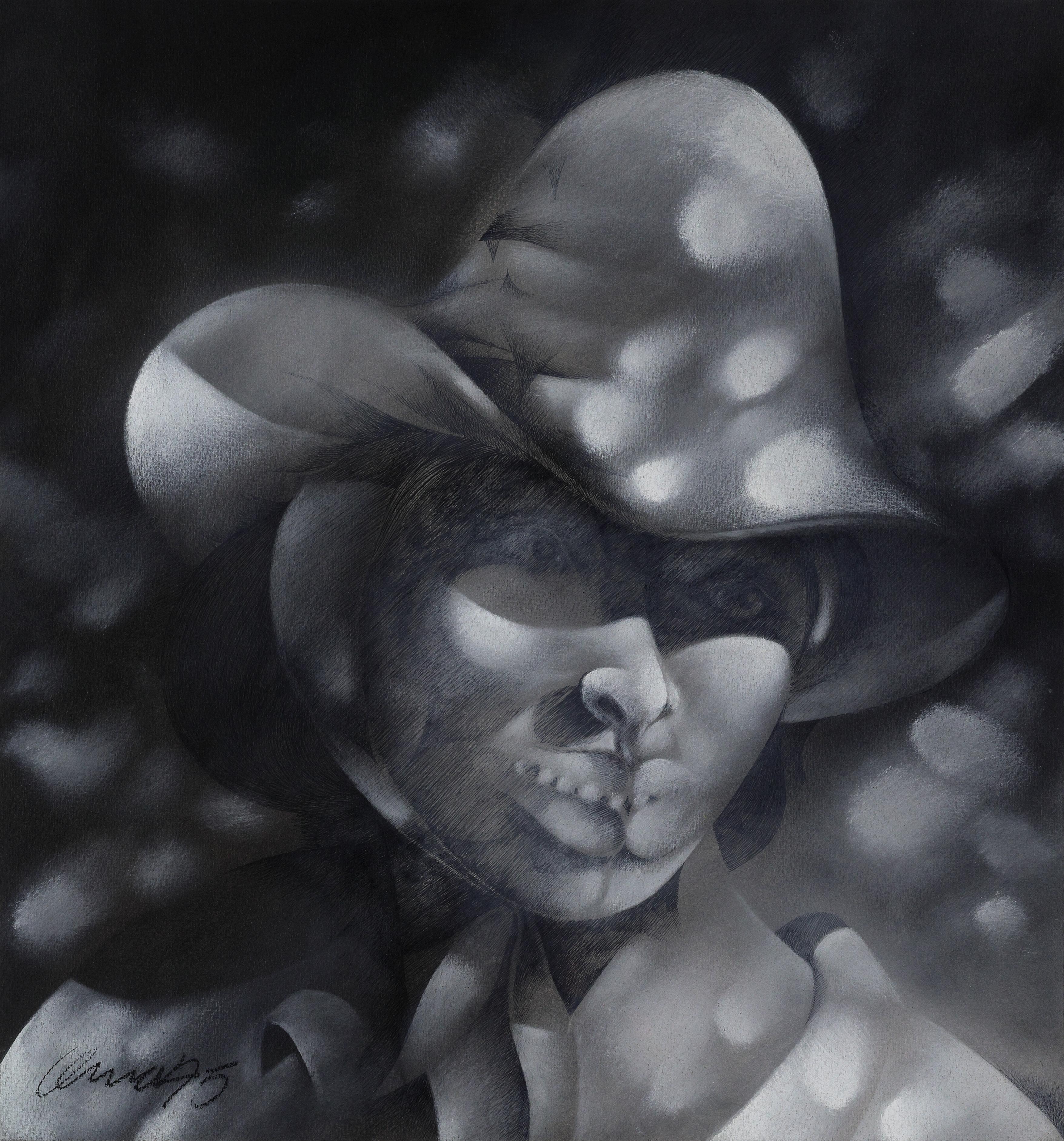 Pedro Pablo Oliva
Sans titre (Cabeza de Guajira), 1975
Techniques mixtes sur papier 
20 x 19 in