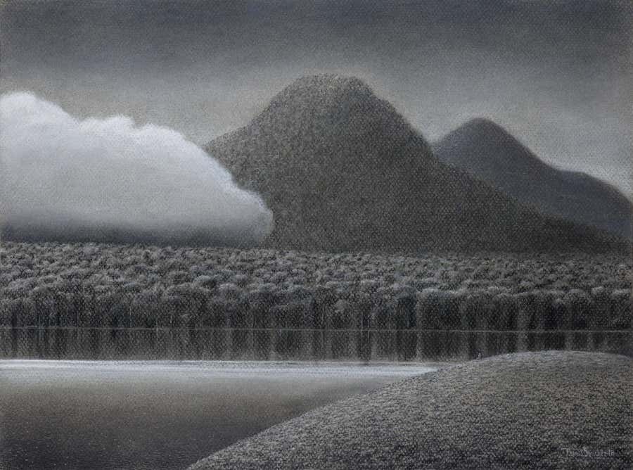 Tomas Sanchez Drawing, La nube