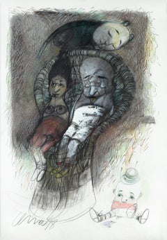 Pedro Pablo Oliva Drawing: Segismundo y Teresita