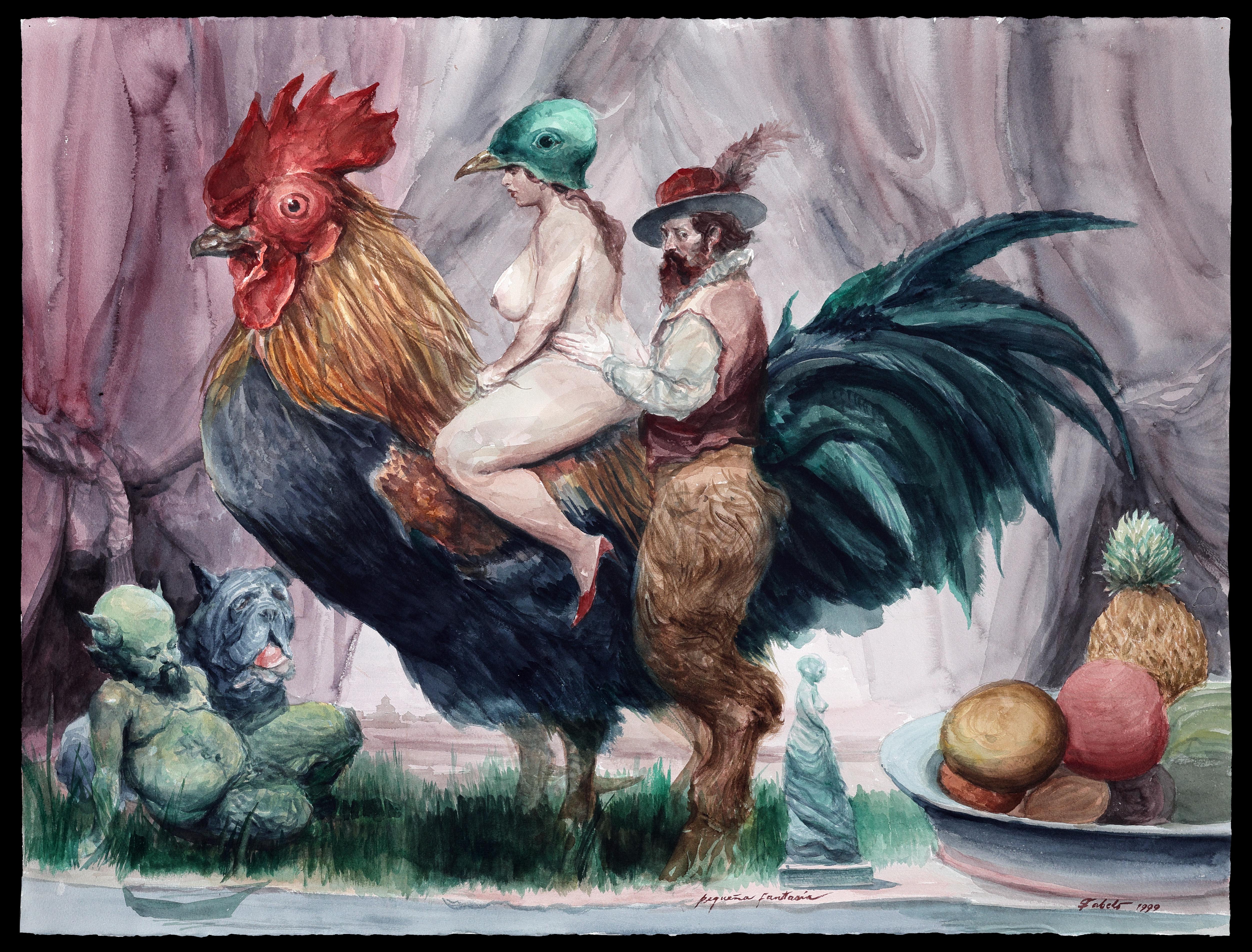 Bird Figurative Drawings and Watercolors