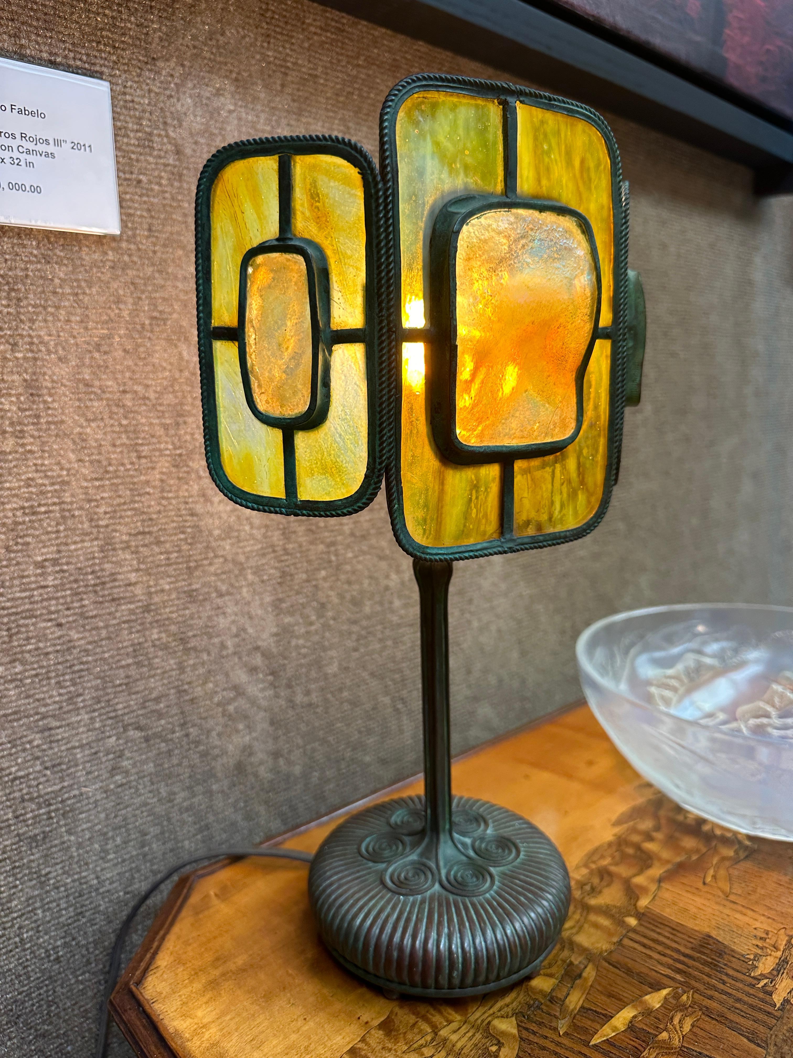 Turtle-Back Schreibtischlampe (Art déco), Art, von Louis Comfort Tiffany