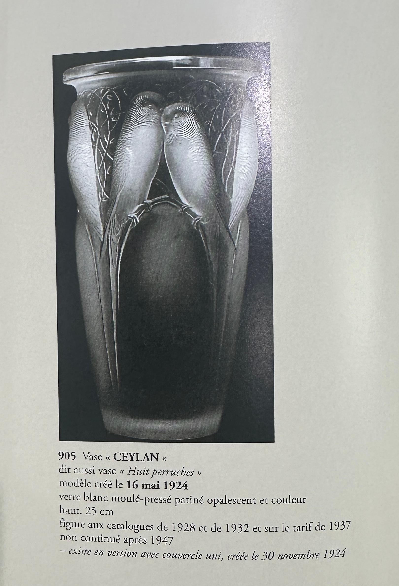 René Lalique
Vase opalescent 