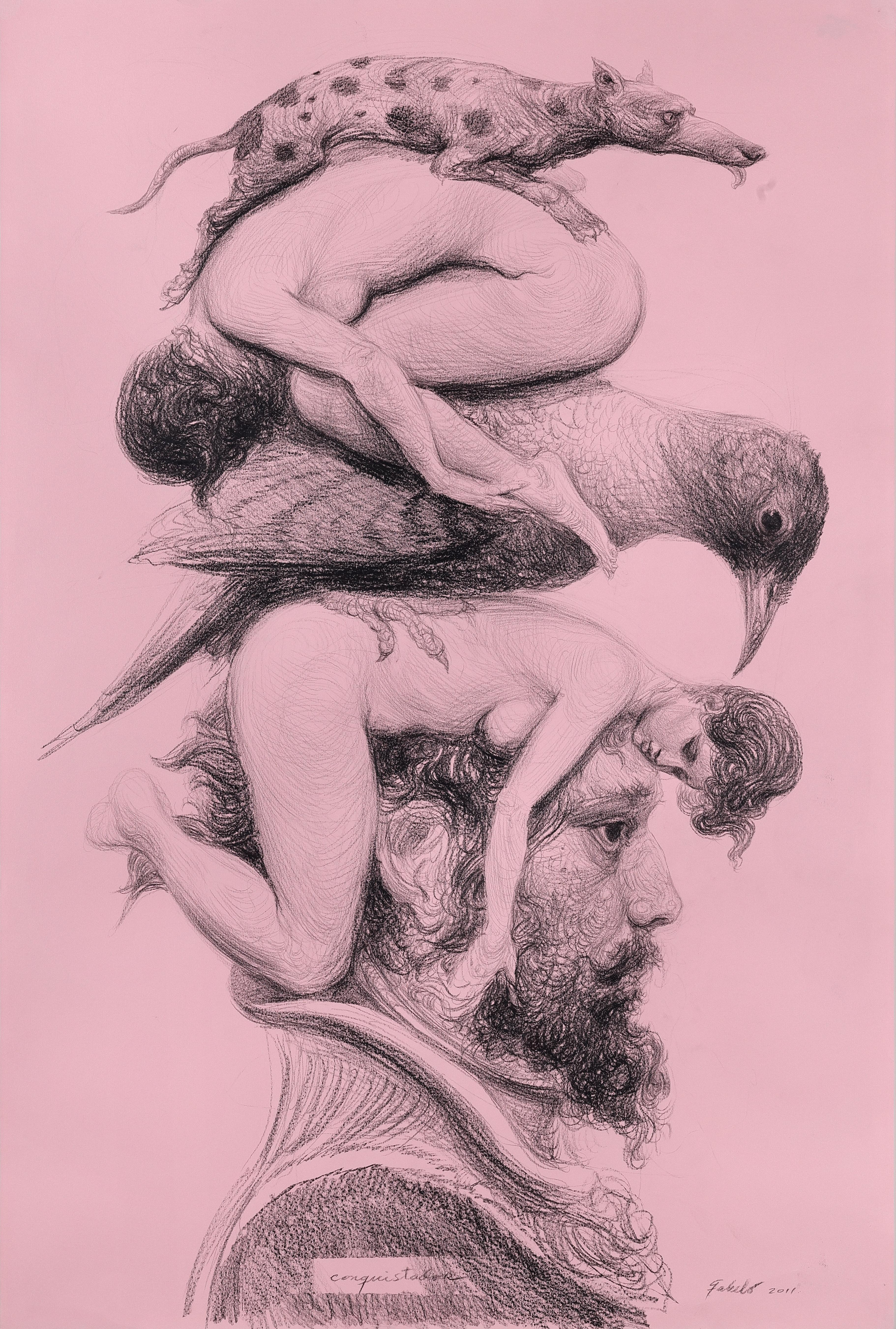 Figurative Art di Roberto Fabelo - Conquistador