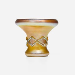 Tiffany Studios. Vaso con decorazione applicata, 1910 circa