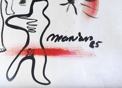 Mariano Rodriguez work on paper: Untitled (Masas) 1985