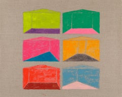 Ellen Weider, Variegate, Gouache and Acrylic on Linen, 2020