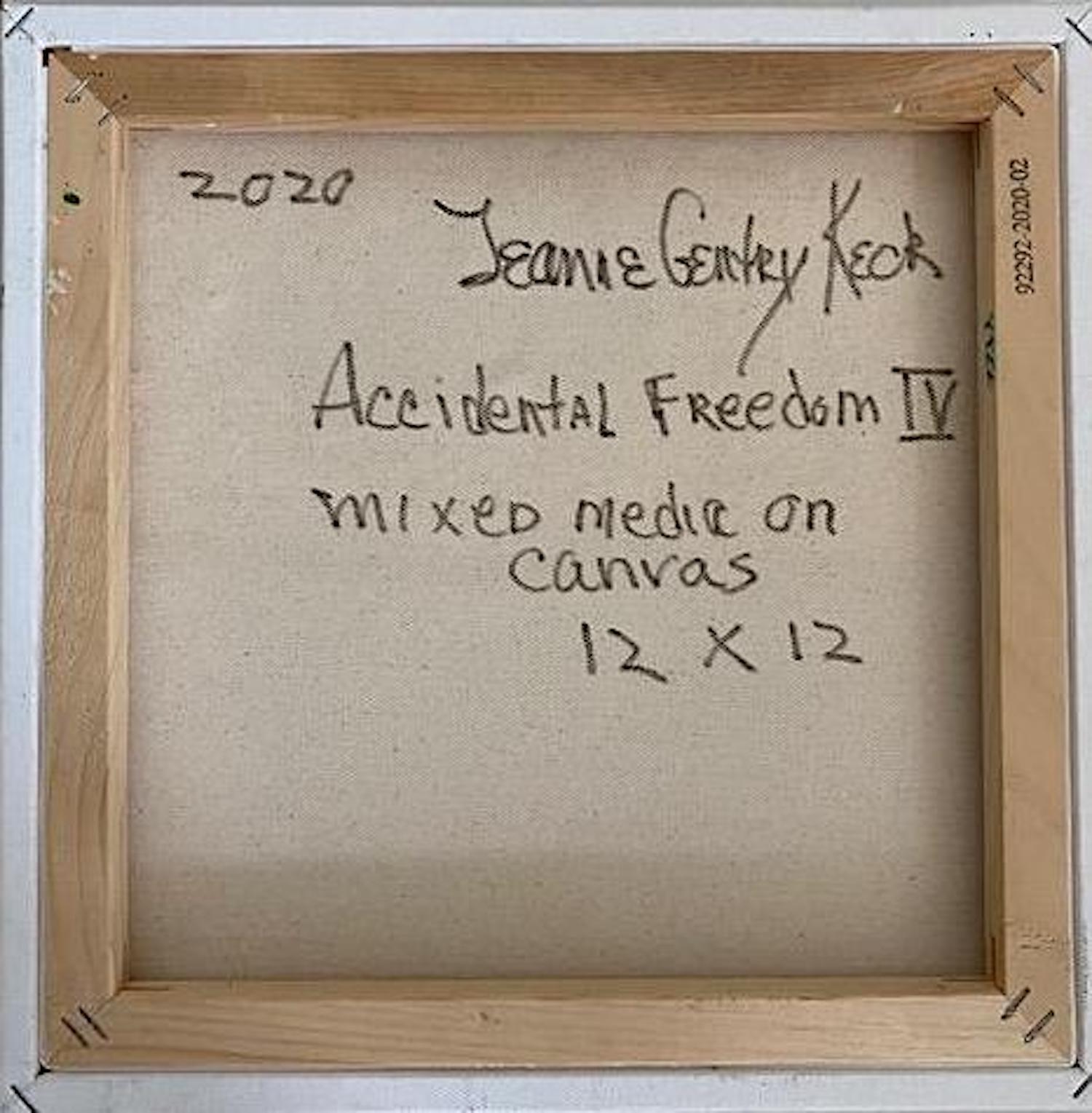 Jeanne Gentry Keck, Accidental Freedom IV, techniques mixtes sur toile, 2020 en vente 2