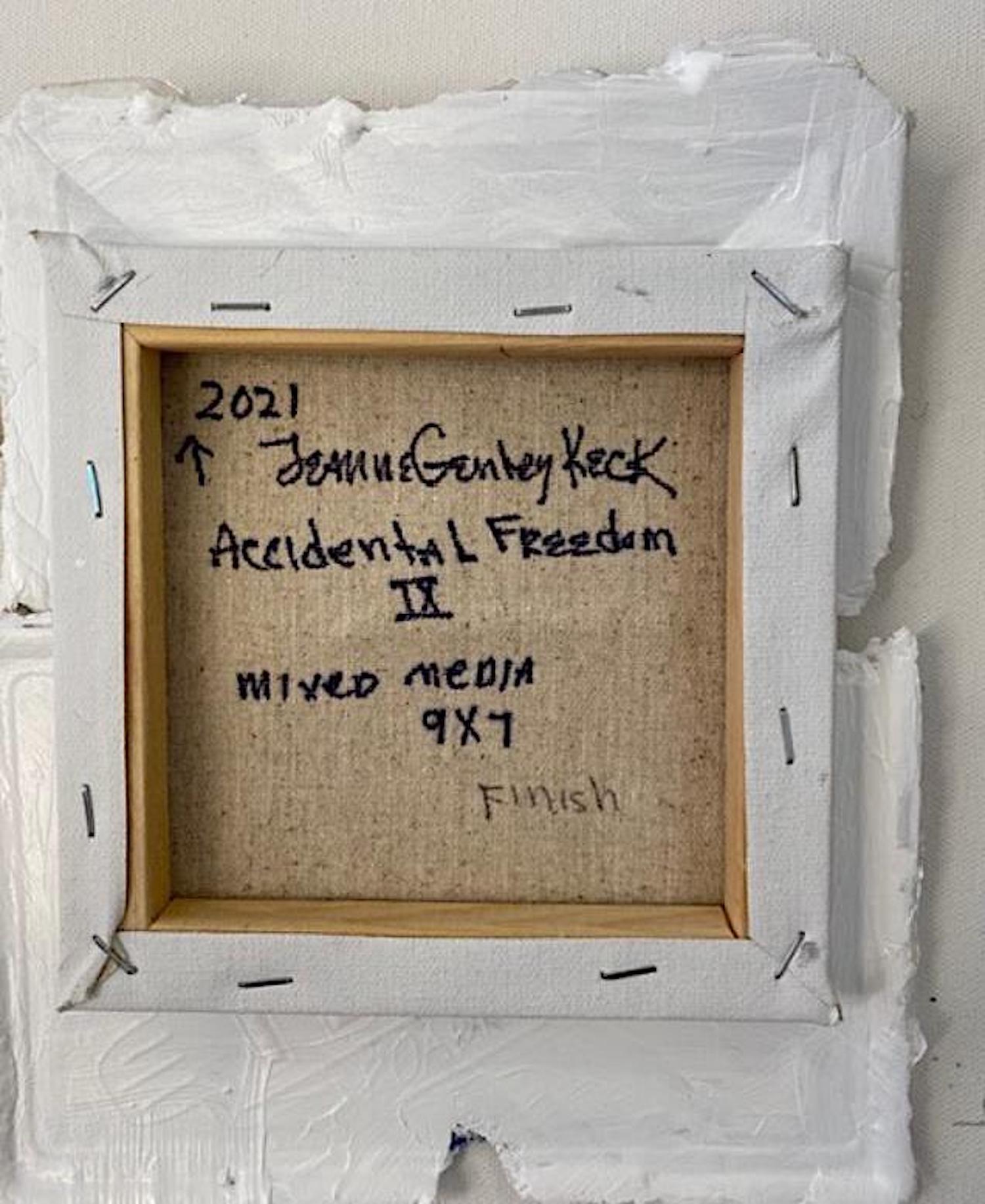 Jeanne Gentry Keck, Accidental Freedom XI, techniques mixtes sur toile, 2021 en vente 3