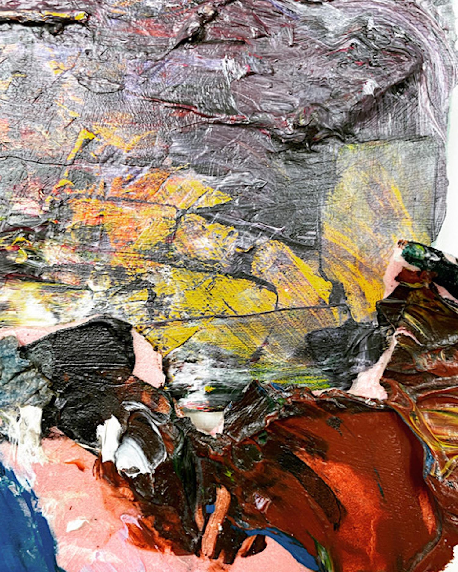 Mixed Media auf Leinwand, accidental Freedom VI, Jeanne Gentry Keck, 2020 im Angebot 1