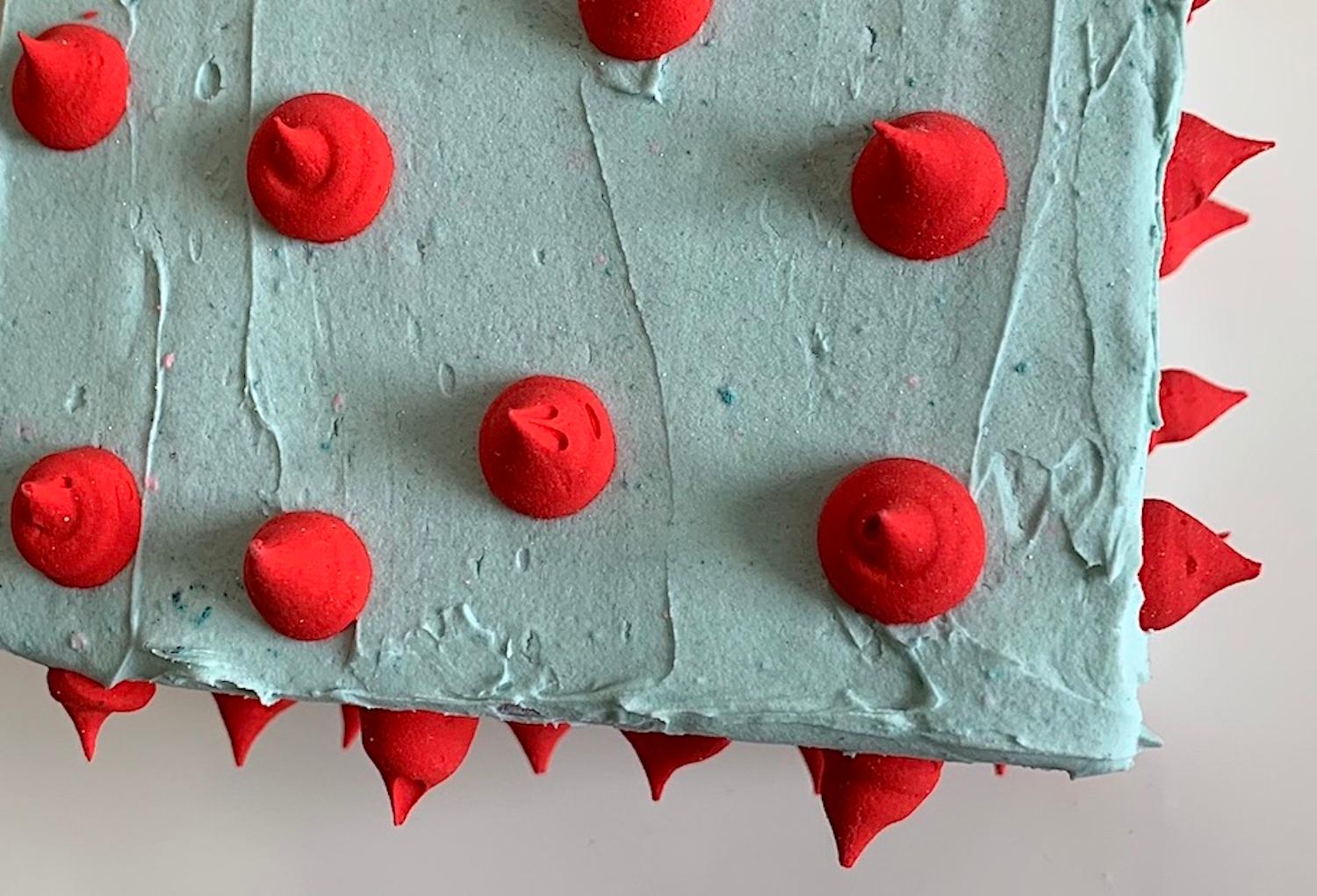 Katie Lane O'Brien, Tarta de cumpleaños sorpresa, Técnica mixta, 2019 1