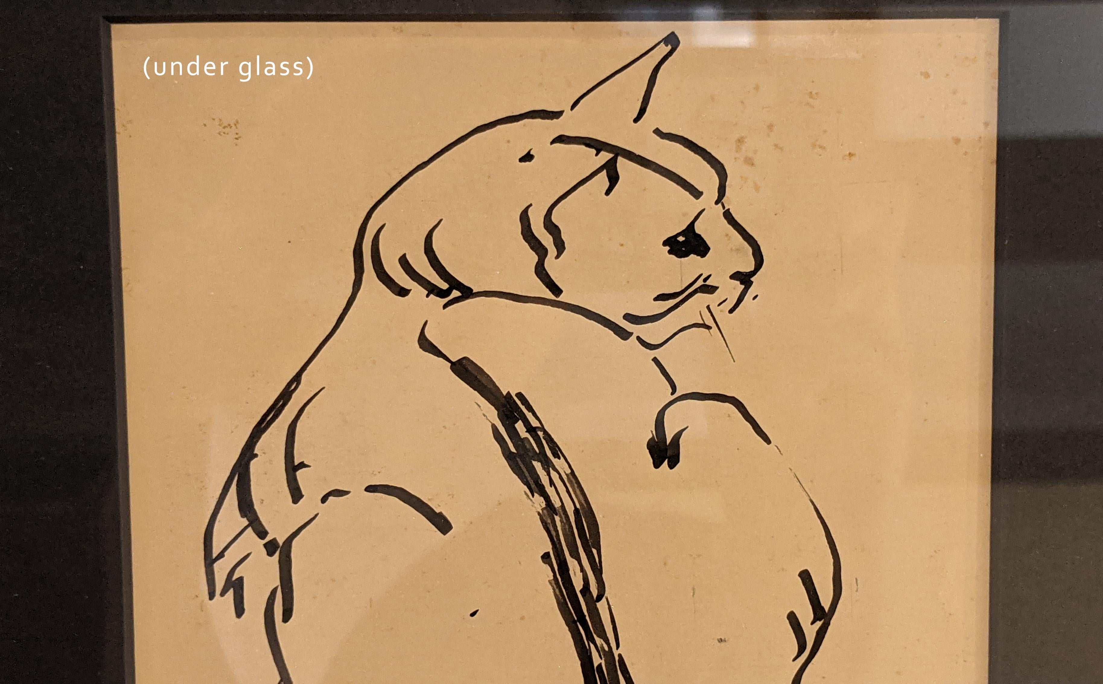 Domestic House Cat, c. 1950, ink on paper, 11 x 8 inches (exposed area: 9 x 5 inches, Frame size: 18 x 13.5 inches), $800 

WALDO MIDGLEY: 1888-1986

Excerpts from, 