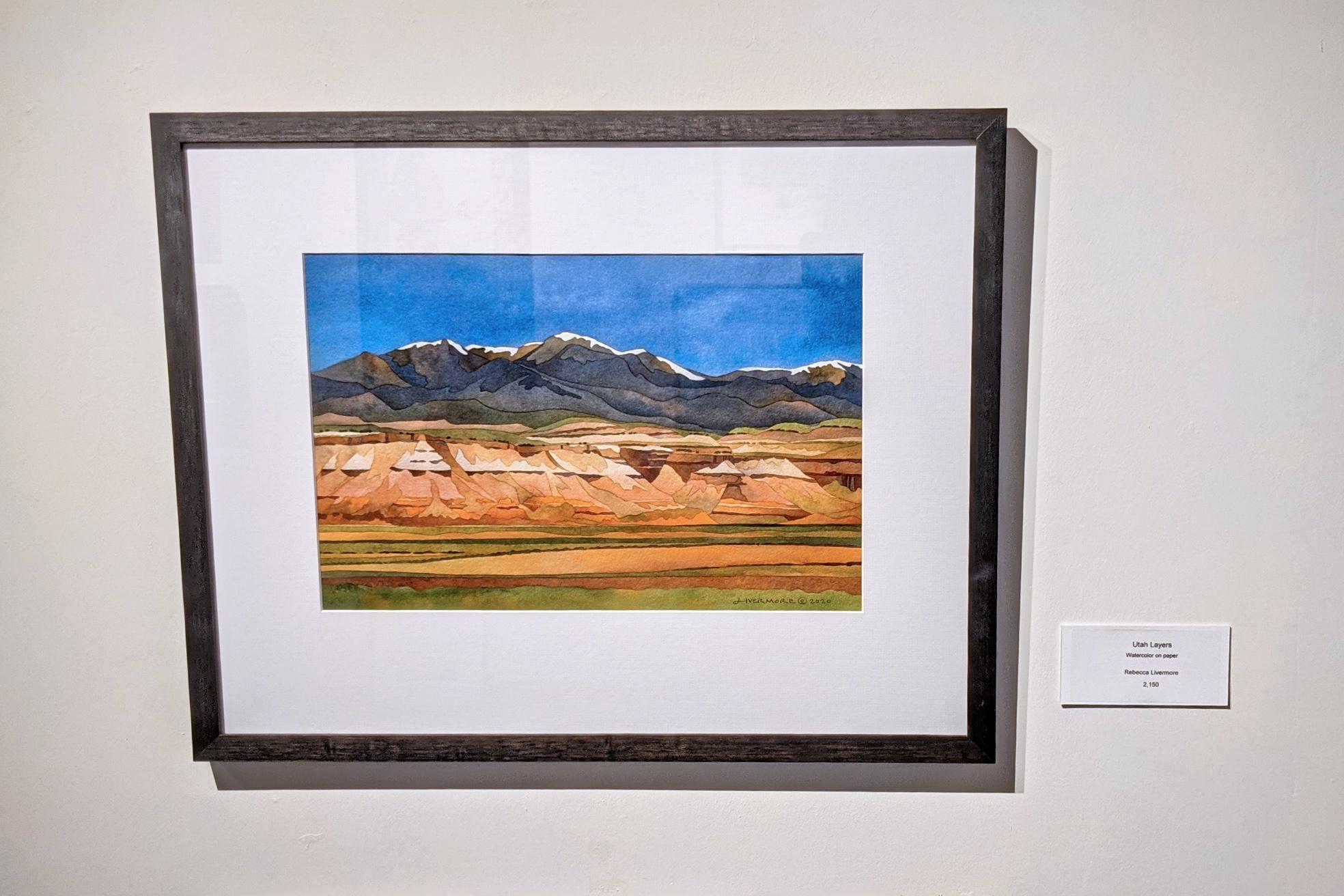 Utah Layers - Painting by Rebecca Livermore