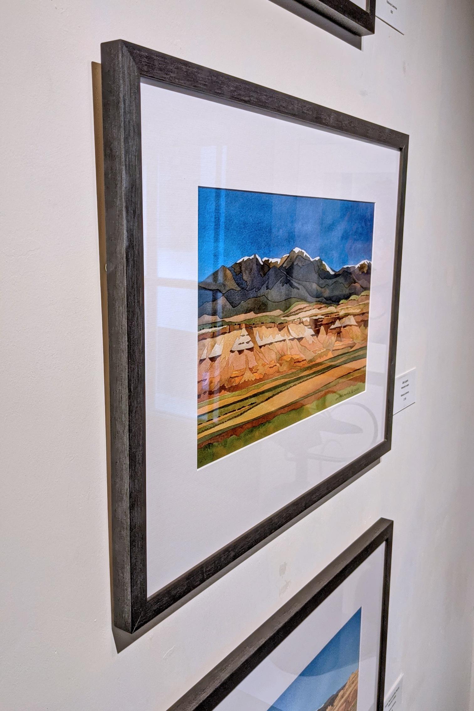 Échantillons de l'Utah - Marron Landscape Painting par Rebecca Livermore