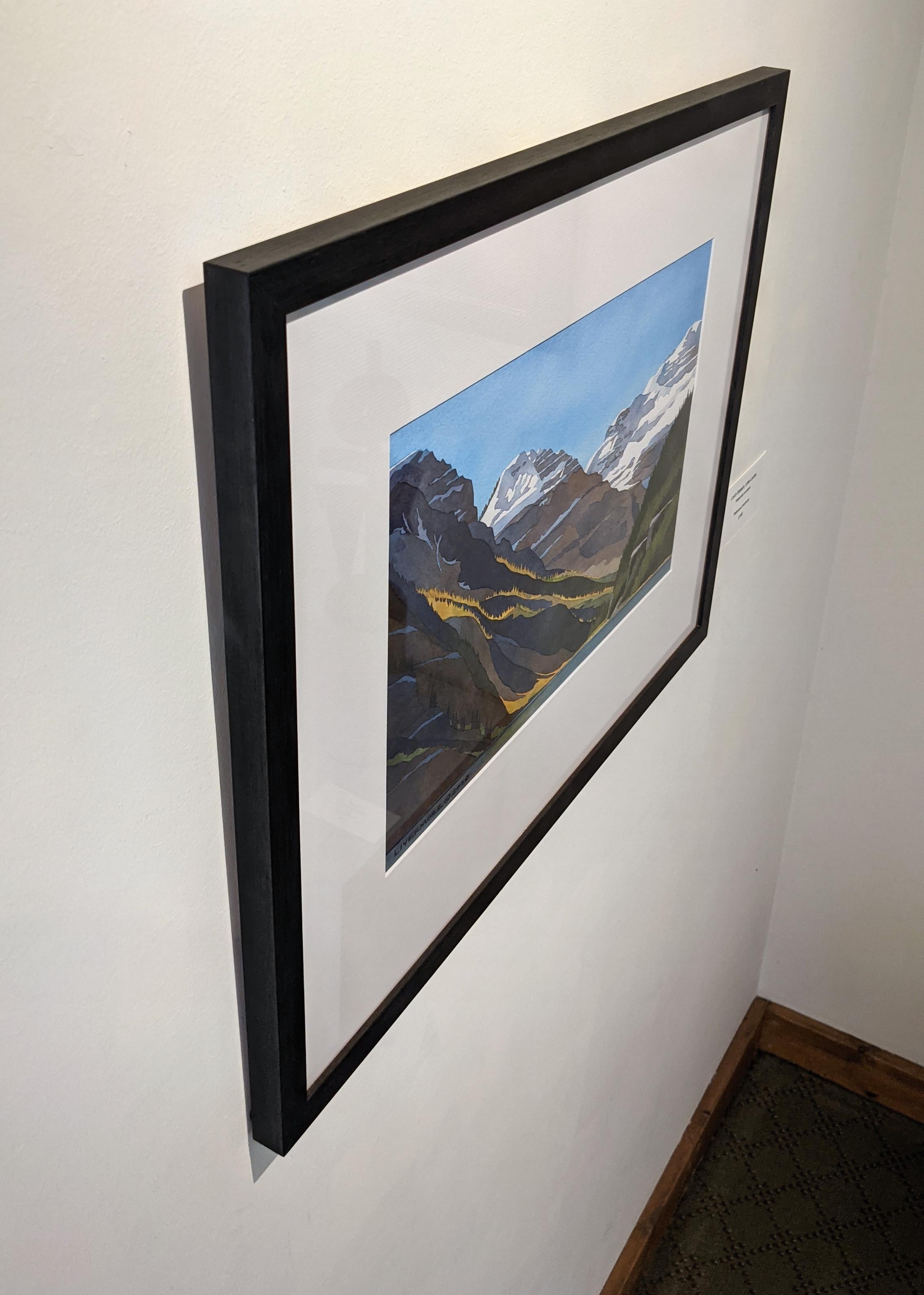 Larch-Zeit, Lake Louise (Sonstige Kunststile), Art, von Rebecca Livermore