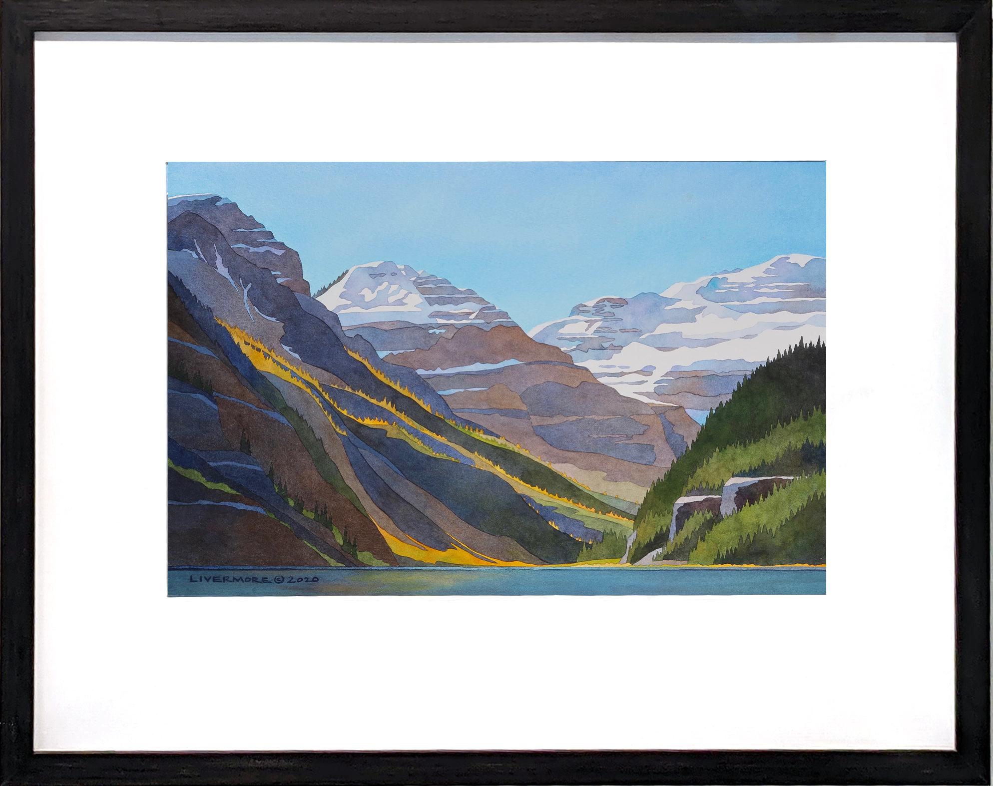 Larch-Zeit, Lake Louise – Art von Rebecca Livermore