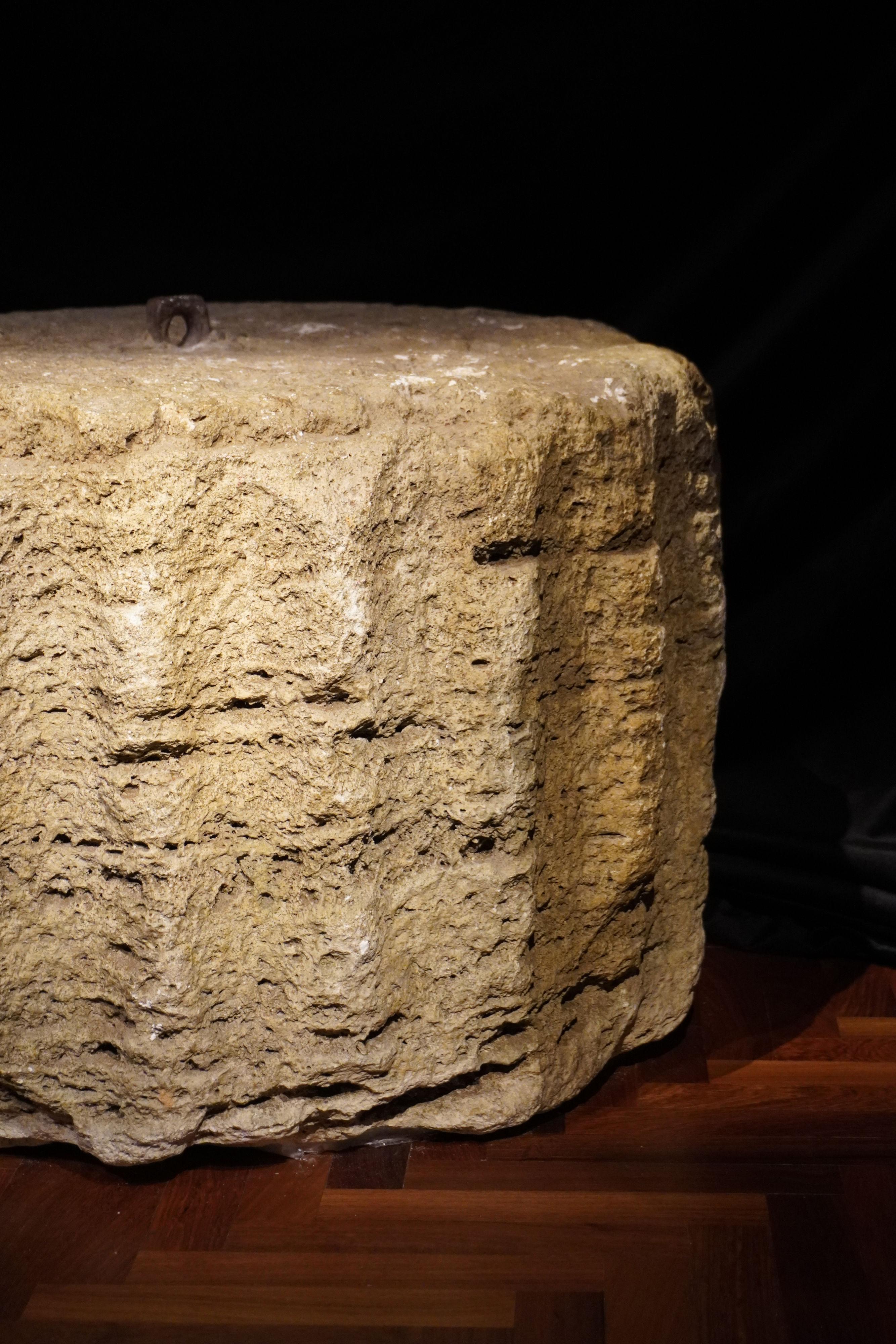 Large FRAGMENT CIRcuLAR italien ANTIQUE D'un COLUMN FLUTÉ en vente 2