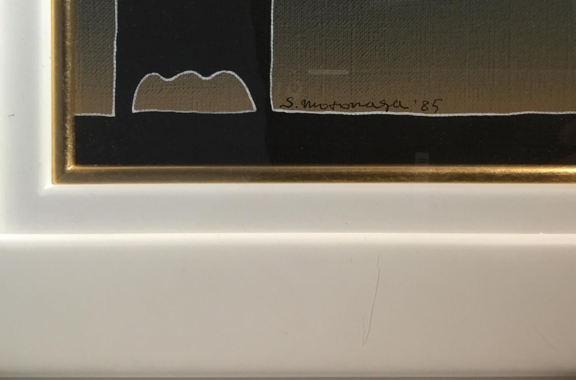 Como una escalera. Pintura acrílica sobre lienzo de Sadamasa Motonaga (1985) en venta 8