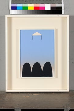 Untitled. Acrylic on canvas painting by Sadamasa Motonaga executed in 1984