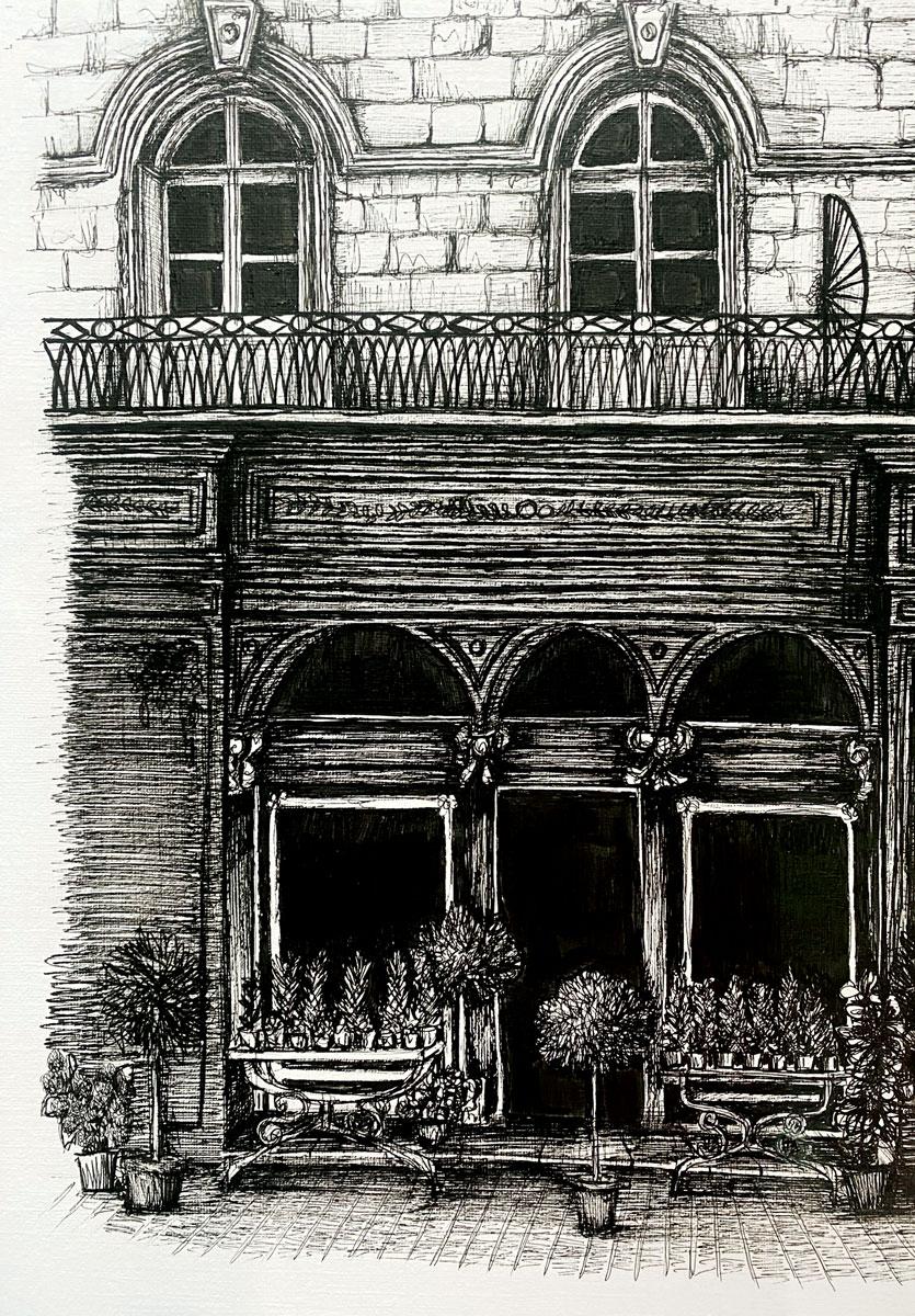 Dans les rues de Chinon par Libby Bothway en vente 3