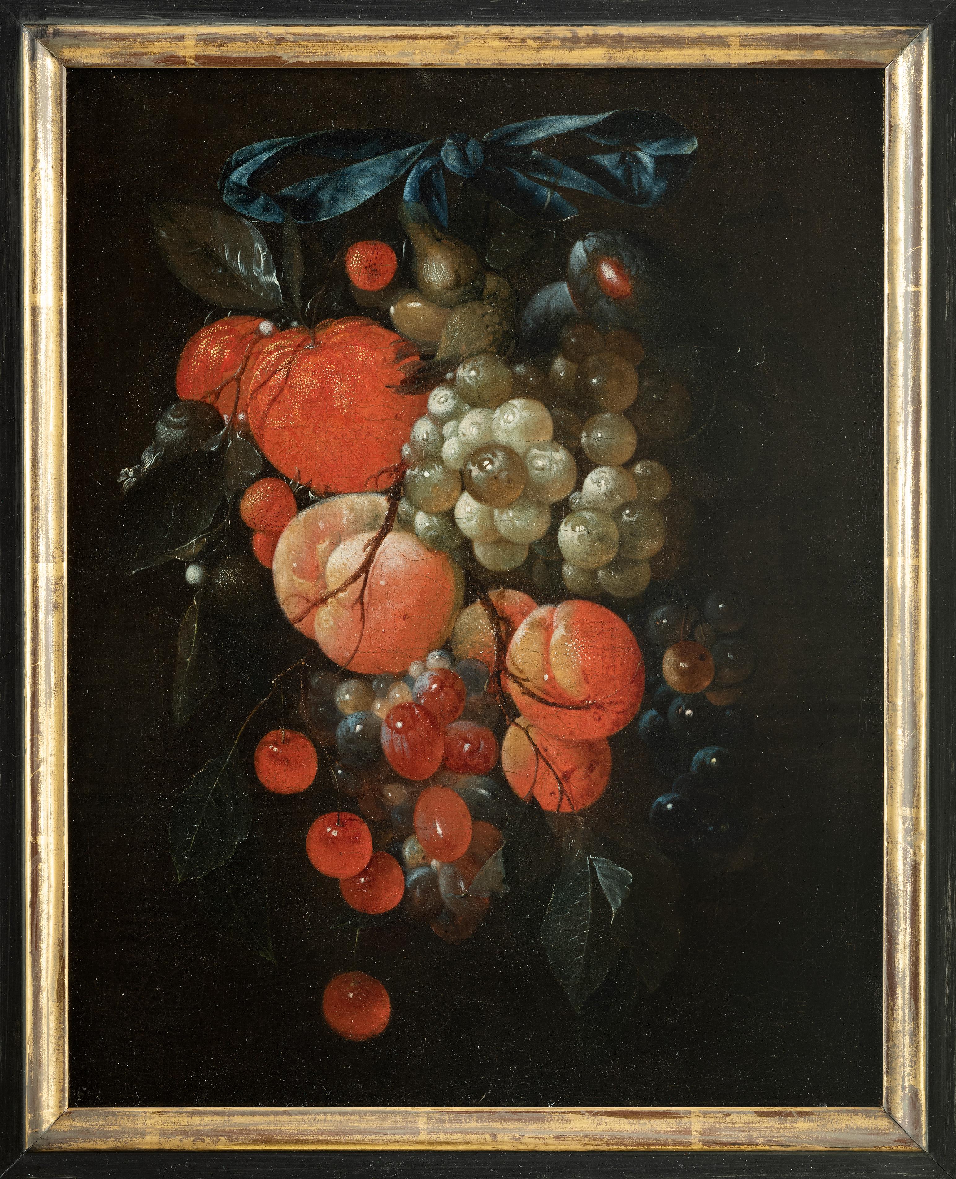 Cornelis de Heem Landscape Painting -  Festoon of Fruit, Still Life, Dutch Art, Circle of Cornelis De Heem, Old Master