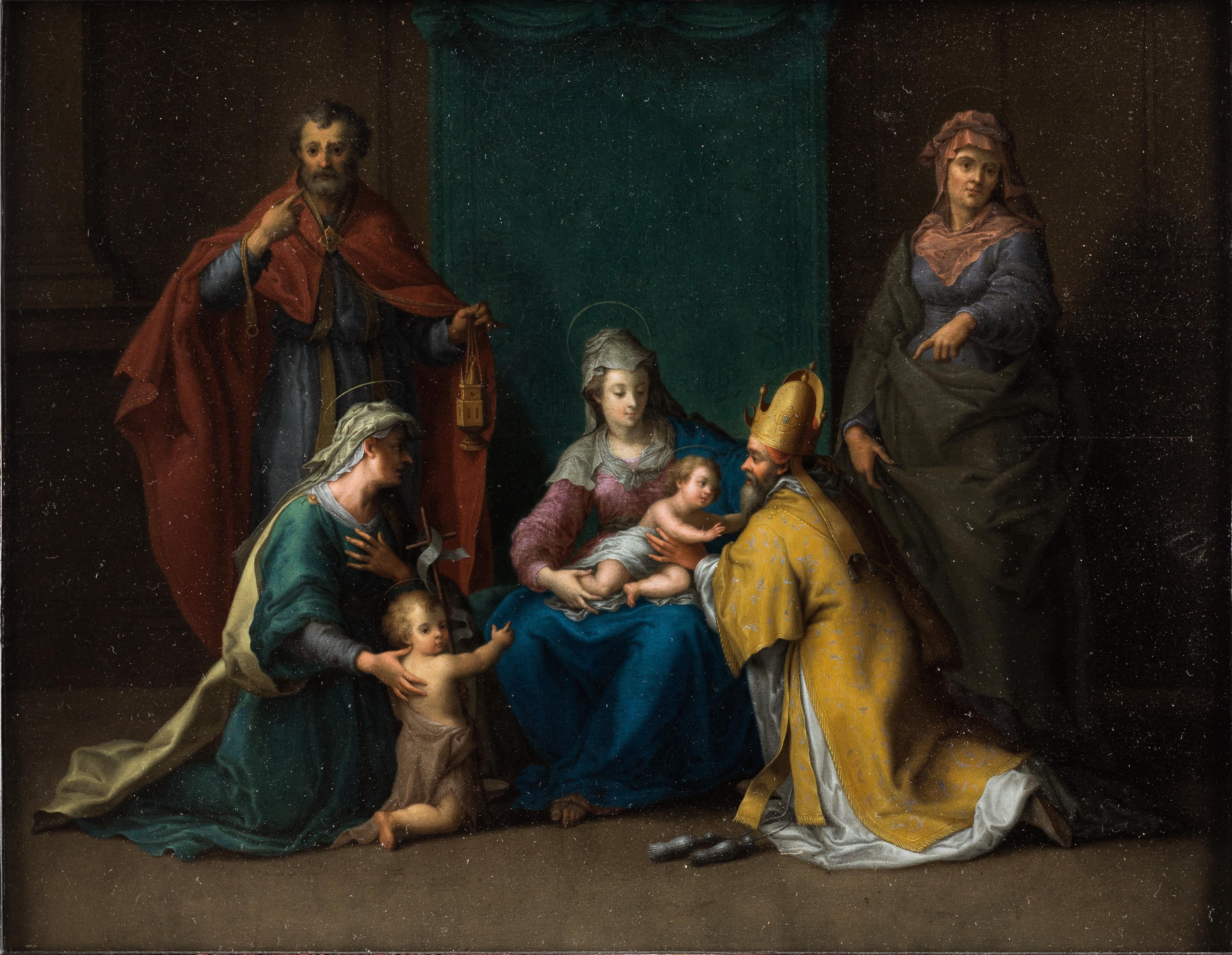 Conversazione Sacra, Maria, Christ, vieux maître, religieux, peinture baroque, art